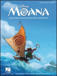 Moana piano sheet music cover